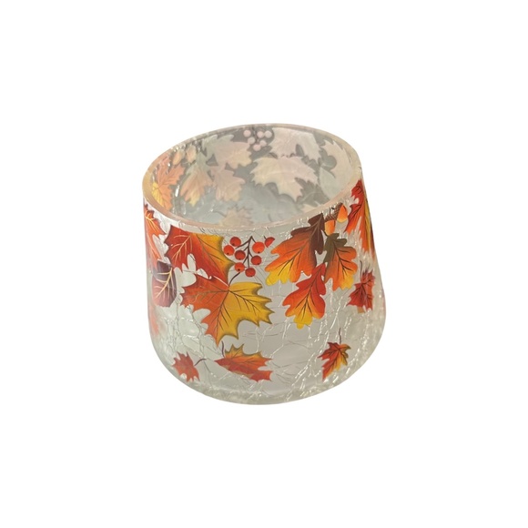 Yankee Candle 1711148 Crackled Fall Leaf V Jar Candle Shade - Picture 3 of 4